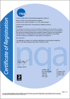 Certificat ISO 14001-2015, MOCAP Ltd