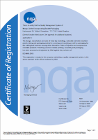 Certificat ISO 9001-2015 pour,  MOCAP Ltd